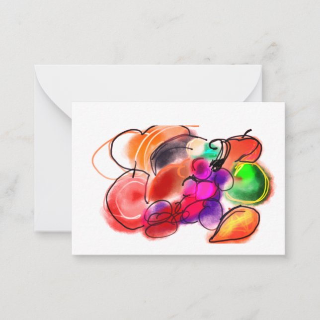 Tarjeta Pequeña Thanksgiving food (Anverso)