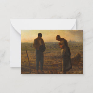 Tarjeta Pequeña The Angelus, 1857-1859 por Jean-Francois Millet