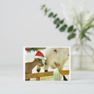 Tarjeta Pequeña The goats of Christmas past Card