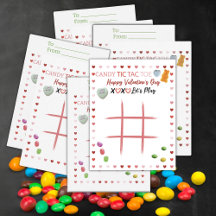 Tic Tac Toe de Caramelo San Valentín