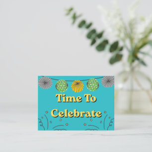 Tarjeta Pequeña Tiempo para celebrar cualquier ocasión
