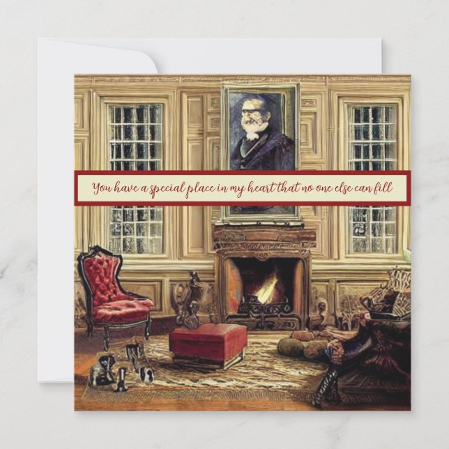 Tarjeta Pequeña Tienes un lugar especial en mi corazón (Anverso)