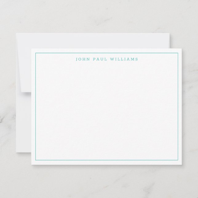 Tarjeta Pequeña Tiffany Moderno Profesional Feminino Borde delgado (Anverso)