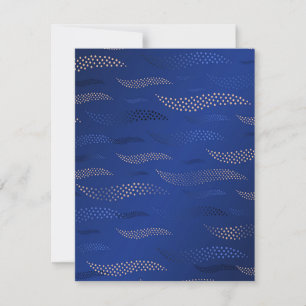 Tarjeta Pequeña Tigre de ondas (patrón estilizado) 2