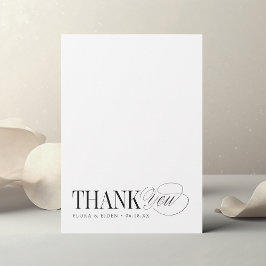Tarjeta Pequeña Timeless Thank You Personalized Stationery