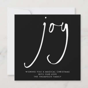 Tarjeta Pequeña TINY MINI TAMAÑO Joy Script Vacaciones en blanco n