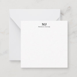 Tarjeta Pequeña Tipografía de monograma elegante