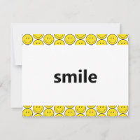 tipografía de sonrisa amarillo