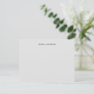 Tarjeta Pequeña Tipografía gris moderna elegante
