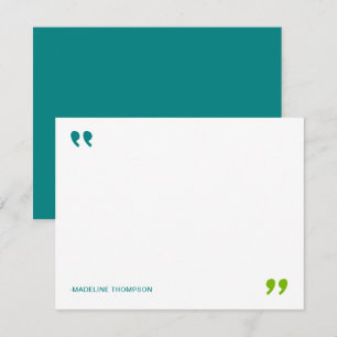 Tarjeta Pequeña Tipografía Minimalista teórica codiciable moderna