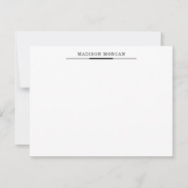 Tarjeta Pequeña Tipografía negra moderna