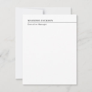 Tarjeta Pequeña Título de nombre minimalista moderno profesional
