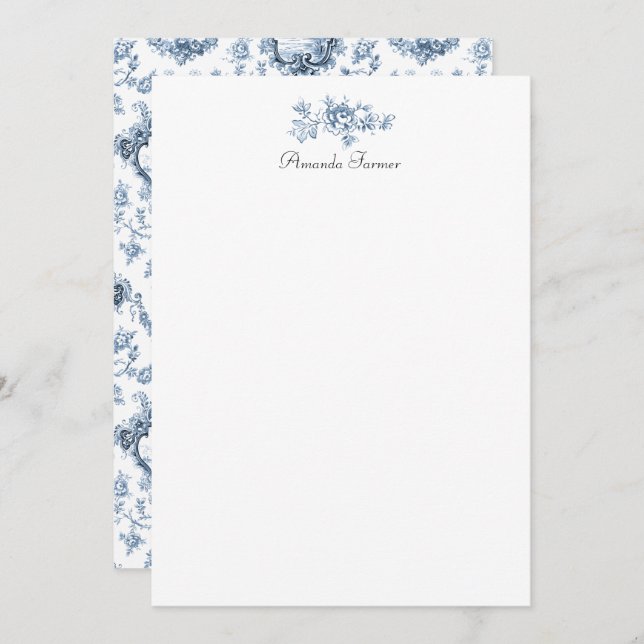 Tarjeta Pequeña Toalla floral grabada con molino de viento y botes (Anverso / Reverso)