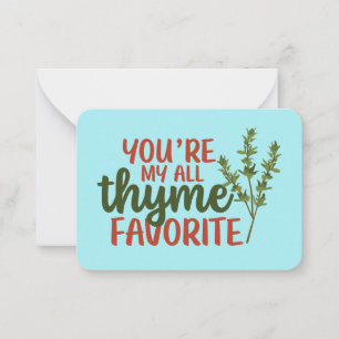Tarjeta Pequeña Todo el El día de San Valentín favorito de Pun lin