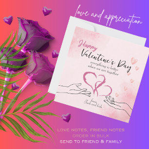 Tarjeta Pequeña Todo es Mejor Amor de San Valentín