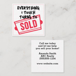 Tarjeta Pequeña Todo lo que toco se convierte en venta