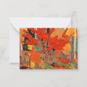 Tarjeta Pequeña Tom Thomson - Otoño, Otoño 1916