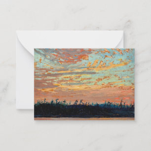 Tarjeta Pequeña Tom Thomson - Sunset Sky