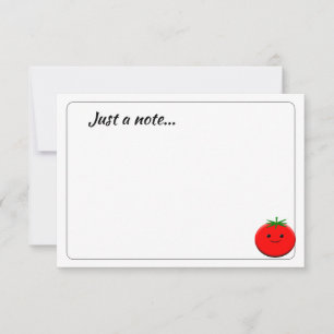 Tarjeta Pequeña Tomate de dibujos animados lindo Personalizado sol
