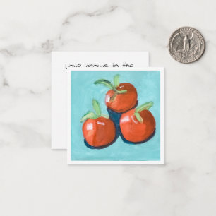 Tarjeta Pequeña Tomates Rojos