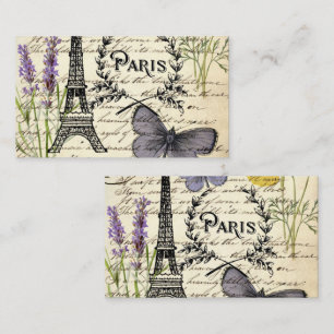 Tarjeta Pequeña torre de eiffel francesa rústica vintage Fiesta de