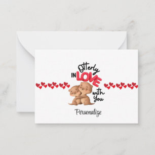 Tarjeta Pequeña ¡Totalmente enamorado de ti! - Día de San Valentín