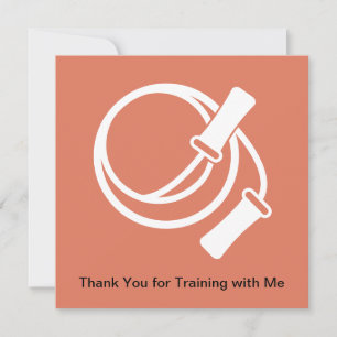 Tarjeta Pequeña Trainer personal Saltando Rope Gracias
