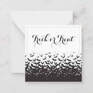 Tarjeta Pequeña Trick o Trek Halloween Pop By