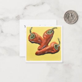 Tarjeta Pequeña Trío de Pimientos Rojos Picantes