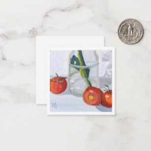 Tarjeta Pequeña Trio de tomate rojo