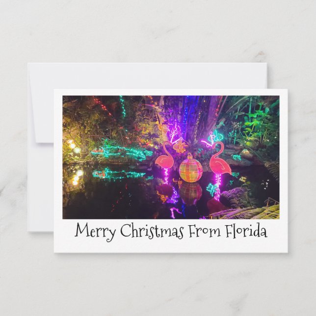 Tarjeta Pequeña Tropical Christmas Card (Anverso)
