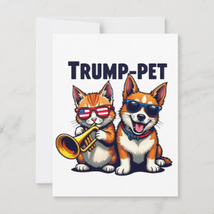 Tarjeta Pequeña Trump, mascota de Trump, vuelve a poner a nuestros