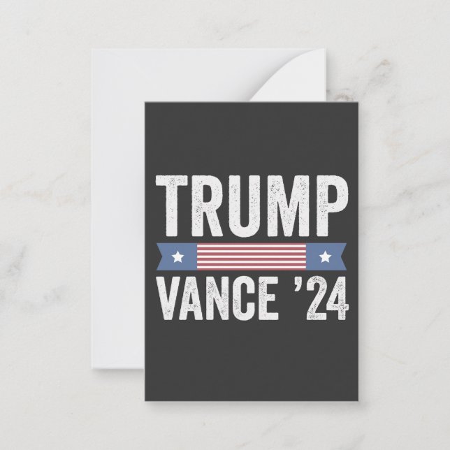 Tarjeta Pequeña Trump Vance Elections Navidades feos suéter (Anverso)