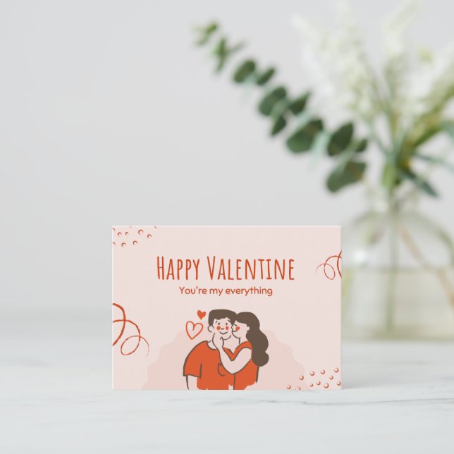 Tarjeta Pequeña Tú eres todo lo mío (Anverso de pie)