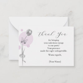 Tarjeta Pequeña Tulip Flower Gracias