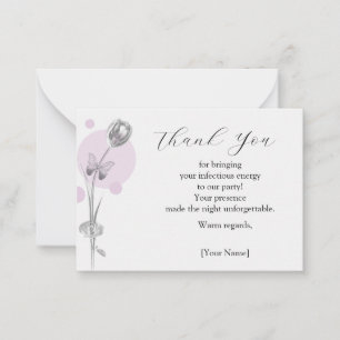 Tarjeta Pequeña Tulip Flower Gracias