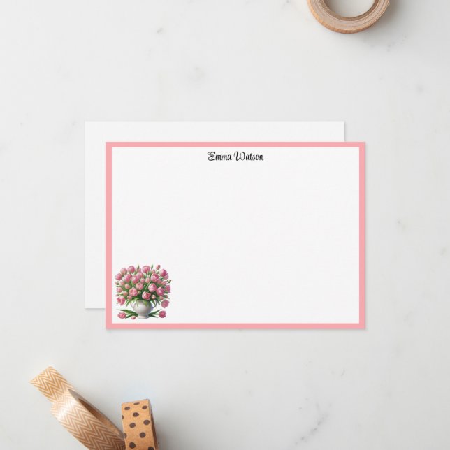 Tarjeta Pequeña Tulips (Anverso/Reverso In Situ)