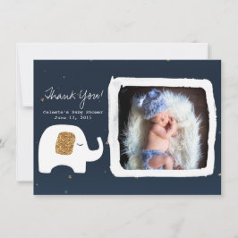 Tarjeta Pequeña Twinkle Little Star Photo Baby Shower Gracias