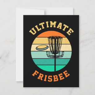 Tarjeta Pequeña Ultimate Frisbee de Golf con Disco