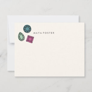 Tarjeta Pequeña Un mejor amigo Chica Stationery - Carbón