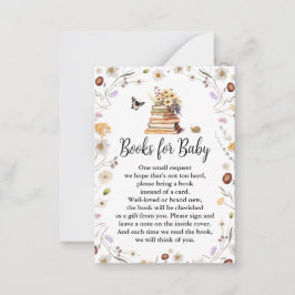 Tarjeta Pequeña Un nuevo capítulo de los libros Baby Shower para l