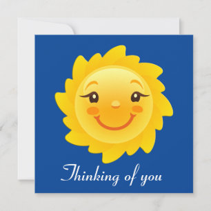 Tarjeta Pequeña Un sol lindo pensando en ti