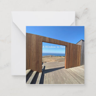 Tarjeta Pequeña Una ventana al mar