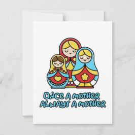 Tarjeta Pequeña Una vez madre, siempre madre