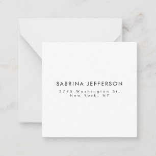 Tarjeta Pequeña Único elegante llano simple Minimalista
