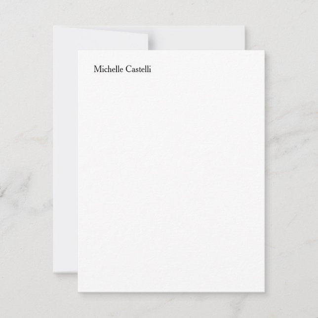 Tarjeta Pequeña Único profesional moderno Añadir su nombre (Anverso)