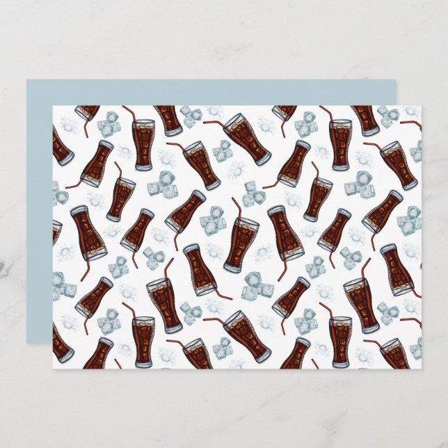 Tarjeta Pequeña Unique Cola Note Card (Anverso / Reverso)