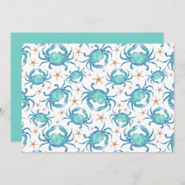 Tarjeta Pequeña Unique Crabs Note Card