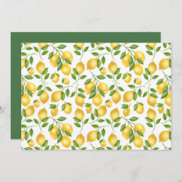Tarjeta Pequeña Unique Lemons Note Card