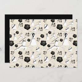 Tarjeta Pequeña Unique Martial Arts Wedding Note Card